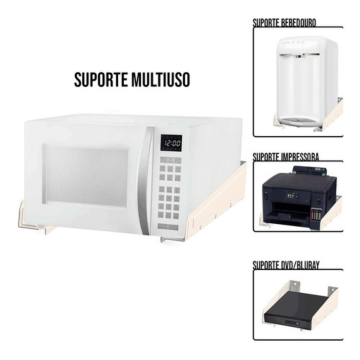 Suporte de Parede Forno Microondas Impressora Multiuso _ CS274