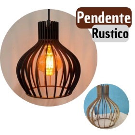 Pendente Rústico Luminária Decorativa Retrô _ CS225