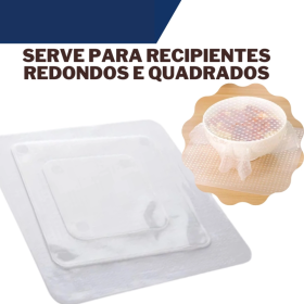 Kit 4 Tampas Vedadoras de Silicone Flexível Multiuso Potes Panelas _ CS418