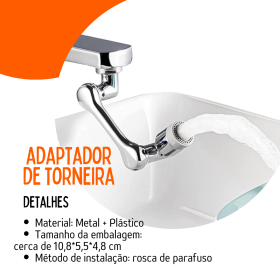 Adaptador Extensor Torneira Rotativa Universal _ CS581