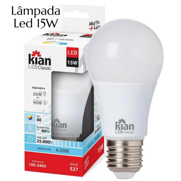 Lampadas Led 15w 6500k Bivolt Alta Luminosidade _ CS372