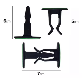 🔒 Trava Portas Prendedor Rodapé Parede Fixador Adesivo - CS103