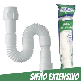 🚰 Sifão Tubo Extensivo Para Lavatório e Tanque - Delflex _ CS499 🚰