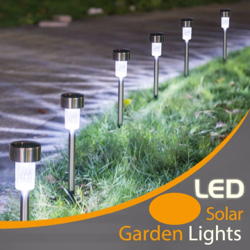 Lampada Luminária Luz Led Solar Jardim Poste Balizador _ CS192