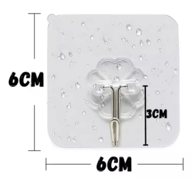 Kit 05 Ganchos Inox Suporte Parede Multiuso Cabide Pendura Objetos _ CS411