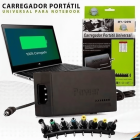 Carregador Adaptador Universal Para Notebook Modelo My-120W _ EL140