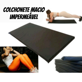 Colchonete Abdominal Exercícios Academia Zumba Crossfit Fitness _ ES57