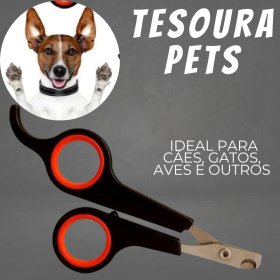 Tesoura Corta Unha de Filhotes para Cachorros, Gatos e Pássaros _ PET06