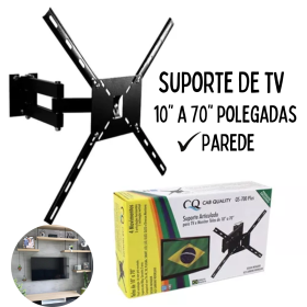 🖥️ Suporte Articulado de Parede para TV de 10 a 70 Polegadas - CS188