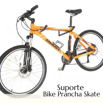 Par Suporte Rack De Parede Bike / Prancha / Skate Emborrachado _ ES28