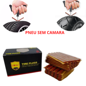 🛠️ Inserto Macarrão Conserto Pneu Sem Câmara de Carro e Moto 60 Unidades _ AU31