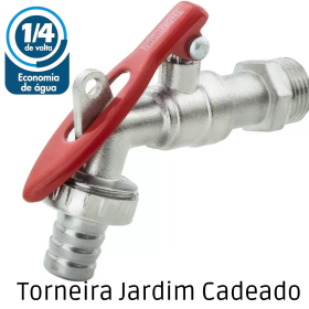 Torneira Jardim Entrada de Cadeado Com Bico para Mangueira - CS180