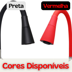 Torneira Gourmet Cozinha Mesa Bancada Vermelha Cone - CS470