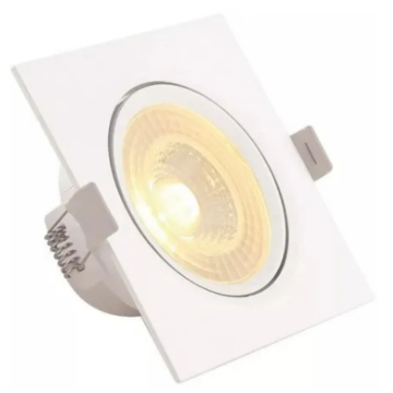 Spot Led 5w Dicroica Direcionável Quadrado Luz Quente  _ CS229