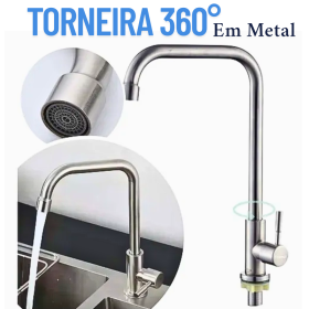 Torneira de Bancada Acionamento Rápido – Metal Resistente e Visual Moderno _ CS118 