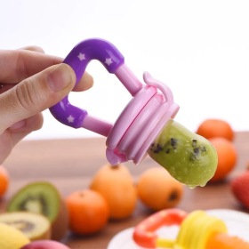 Chupeta Mordedor para Bebês Alimentador: Frutas Legumes de Silicone Sem BPA _ IF10