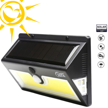 Luminária Solar Parede 64 Leds Sensor Presença 3 Funções 13w _ CS242