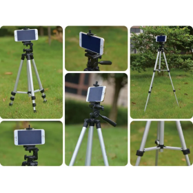 Tripé 1,05m Tripod 3110 + Adaptador para Celular _ EL32 📸📱