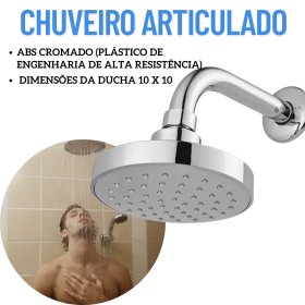 Ducha Chuveiro Aquecedor Solar e Gás _ CS350