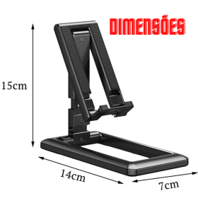 Suporte de Mesa para Celular Ajustável e Compacto _ EL131 📱✨