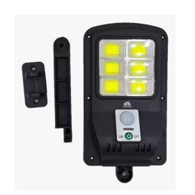 Luminária LED Solar de Parede Refletor Tipo Poste 48 COB com Sensor de Presença - CS538 