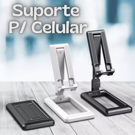 Suporte de Mesa para Celular Ajustável e Compacto _ EL131 📱✨