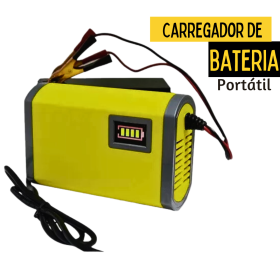 Carregador Bateria Indicador de Carga para Motos 12v 2a _ AU37