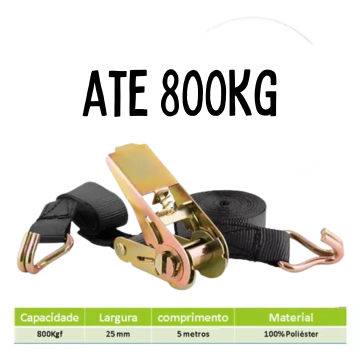 🔗 Cinta Catraca De Amarração de Carga 800kg Nacional - AU46 🔗