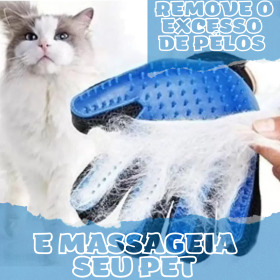 Luva Nano Magnética - Remove Pelos Soltos de Cães e Gatos _ PET01