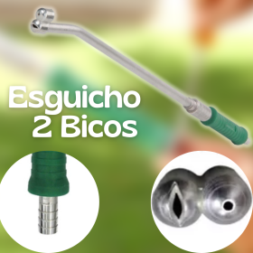 🚿 Esguicho Pressão para Mangueira Com 2 Bicos _ CS31