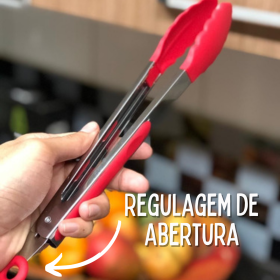 Pegador Culinário Pinça Silicone 29cm Multiuso _ CS530