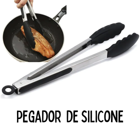 Pegador Culinário Pinça Silicone 22cm Multiuso _ CS527