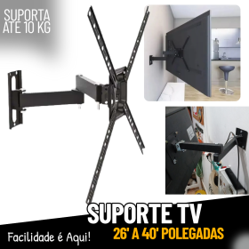 Suporte Para Tv Tri-articulado Lcd Led Plasma 26 A 40 Polegadas _ CS226