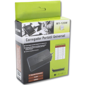 Carregador Adaptador Universal Para Notebook Modelo My-120W _ EL140