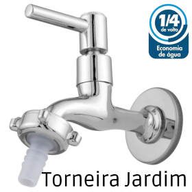 Torneira de Jardim ou Tanque Luxo 1/4 de Volta Metal _ CS117