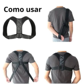 Corretor Postural Suporte Ajustável Lombar Espinha Clavícula _ ES70