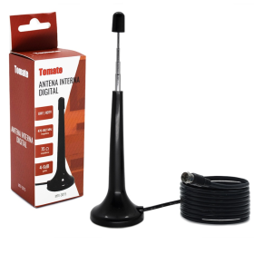 📡 Antena Interna/Externa HD TV Digital com Cabo de 3m e Base Magnética _ CS487 