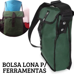 👜 Bolsa Lona Tiracolo Carteiro Alça para Ferramentas _ FE11 🛠️