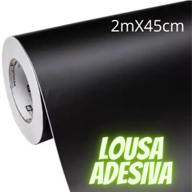 Papel Parede Adesivo Lousa Quadro Negro Preto Fosco 45cmx 2m _ IF13