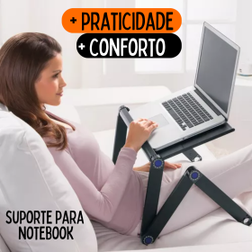 Suporte Articulado para Notebook com Mousepad Multiuso _ ES95