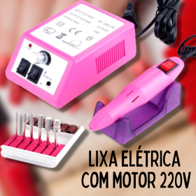 Lixa de Unha Elétrica Com Motor 220v + Kit de Lixas _ BE06 💅⚙️