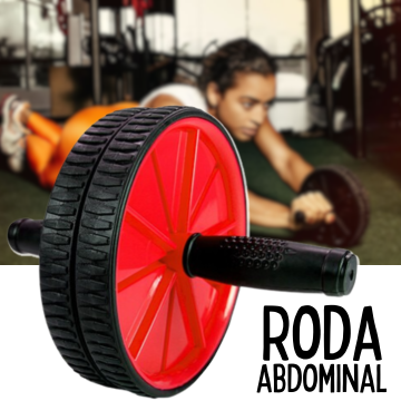 Roda Abdominal e Lombar com Tapete Exercício Funcional _ ES20