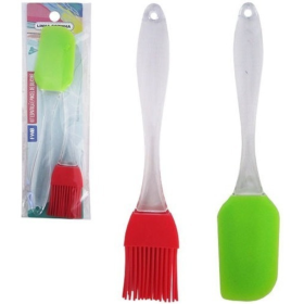 Kit Espátula e Pincel Culinário em Silicone _ CS332