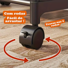 Cabideiro Arara de Roupas - Loja Closet Sapateira Regulável _ CS547