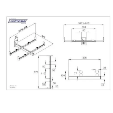 Suporte Forno Elétrico Micro-ondas Parede MultiUso F100 _ CS185