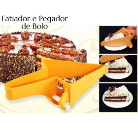 Pegador Fatiador Cortador para Bolo Tortas e Doces Ajustável _ CS175