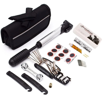 Kit Ferramentas Bike Chaves Remendo Reparo Pneu Bolsa Quadro _ ES36