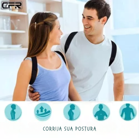 Cinta Reforçada Colete Corretor de Postura Coluna Unissex _ ES06