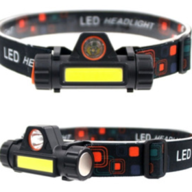 Lanterna de Cabeça 1 Led Sinalizador High Power Head Lamp _ FE180