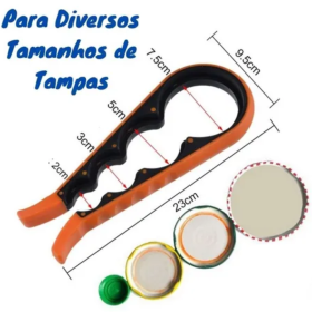 Abridor de Tampas Com 4 Bocas Universal Potes Vidro Conserva _ CS235